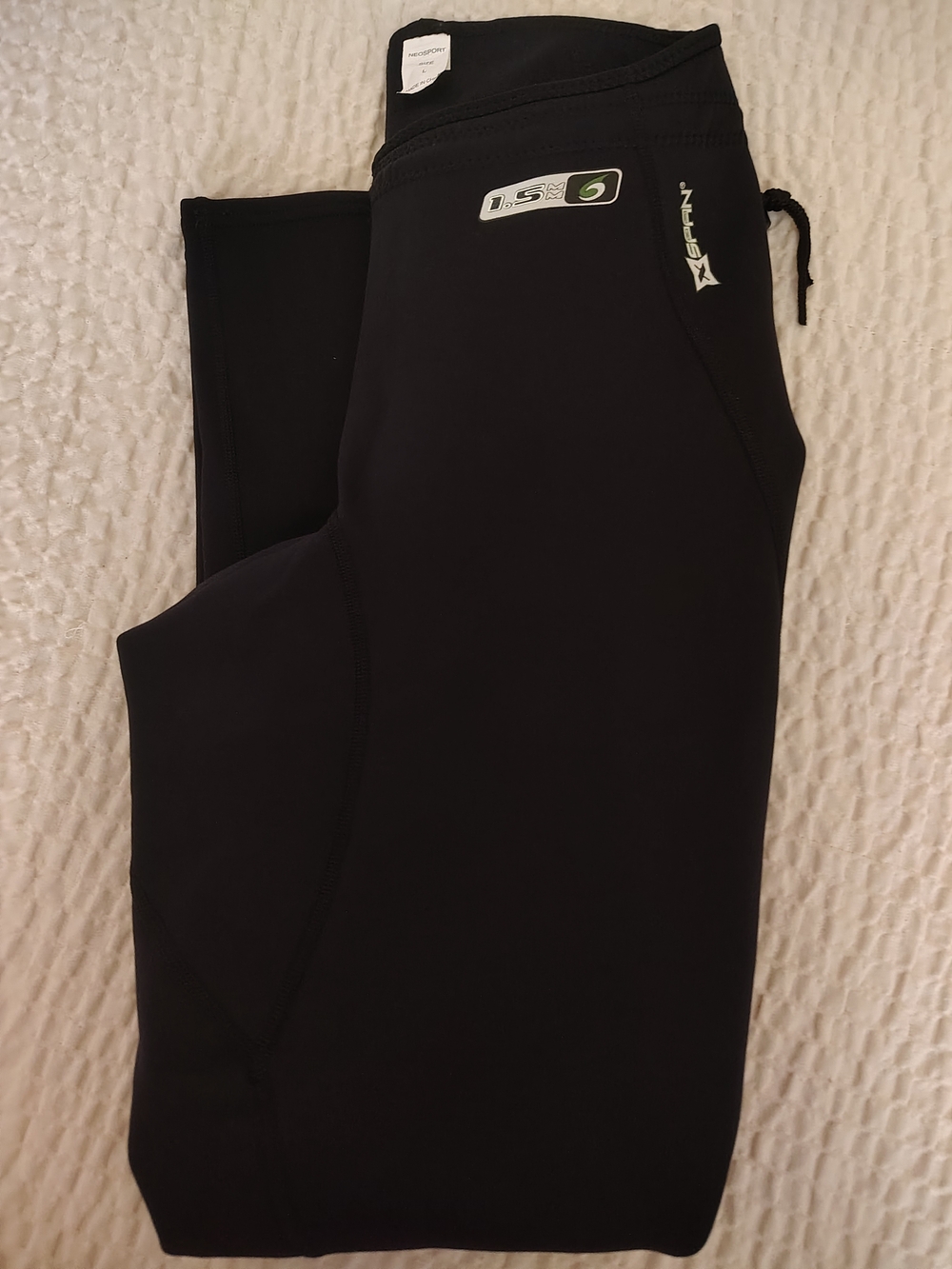 NWOT NeoSport 1.5mm XSPAN Wetsuit Pants - Unisex Large Black